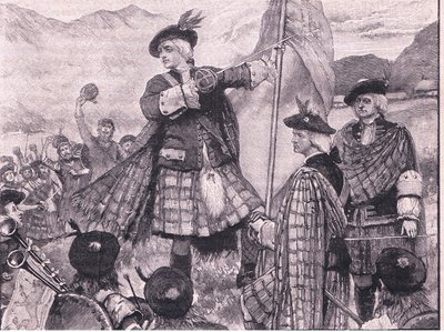 The Earl of Mar raising the Pretender